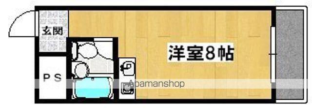 グランドアーバー(ワンルーム/3階)の間取り写真