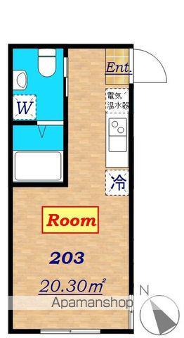 CORUJA BRANCA(ワンルーム/3階)の間取り写真