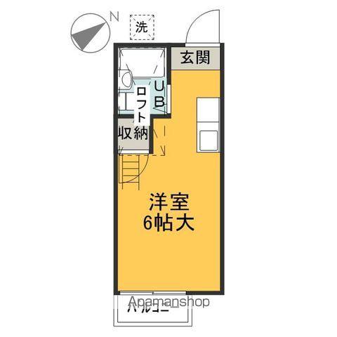 メゾン・ブランセ・プルミエール(ワンルーム/1階)の間取り写真