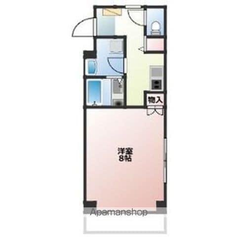 BLUE SQEARE(1K/2階)の間取り写真
