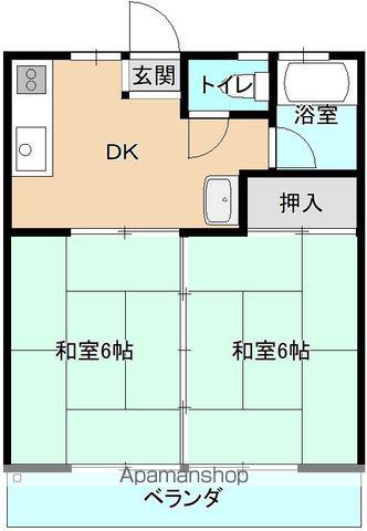 サンハイツ88(2DK/3階)の間取り写真