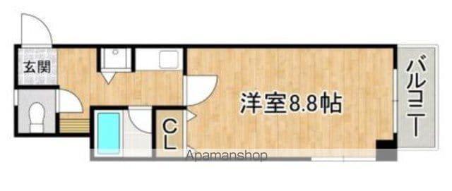 プリンス寺塚(1K/2階)の間取り写真