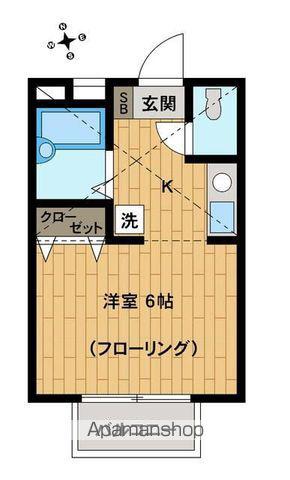 WING井の頭(1K/2階)の間取り写真