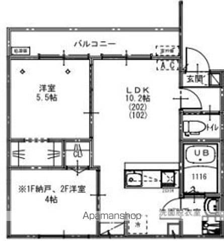 KEIAI RESIDENCE 北小金Ⅲ(1SLDK/1階)の間取り写真