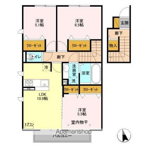 ルーチェ(3LDK/2階)の間取り写真