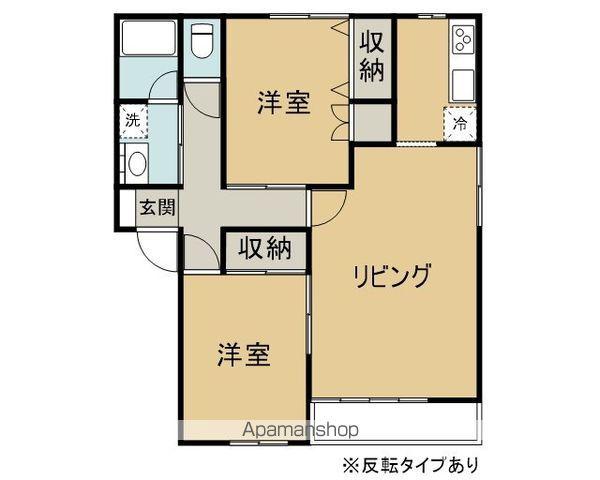 ケヤキプラザD(2LDK/1階)の間取り写真