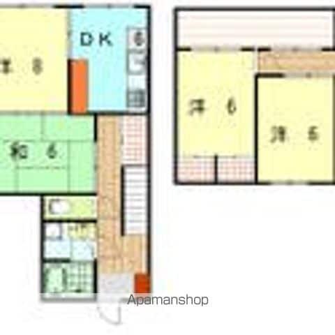 予讃線 堀江駅 徒歩8分 2階建 築50年(4DK)の間取り写真