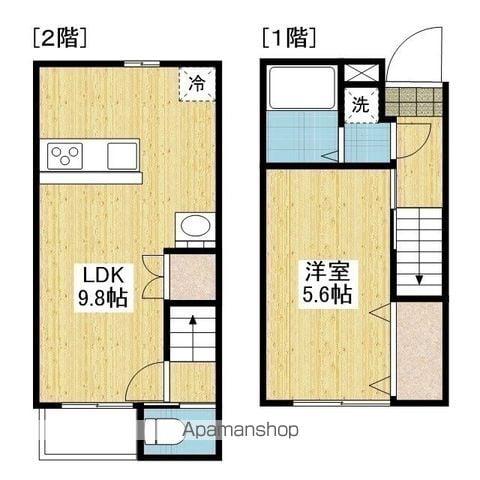 アルト北斎院(1LDK/2階)の間取り写真