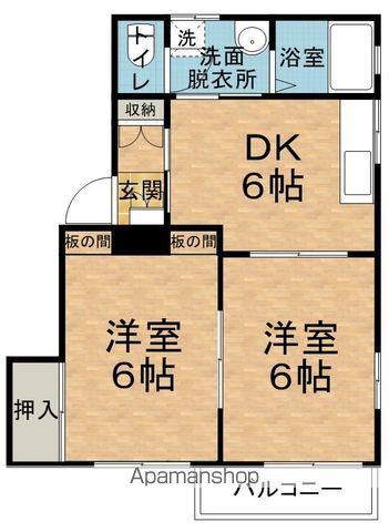 フレグランス三杉A(2K/1階)の間取り写真