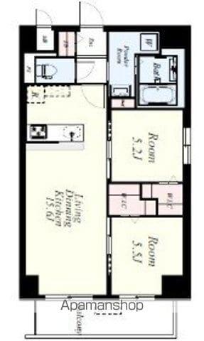 博多グランドレジデンス(2LDK/5階)の間取り写真