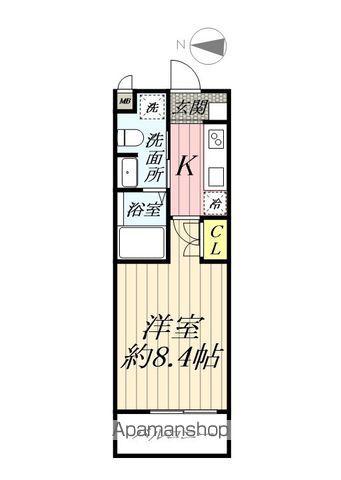 GENOVIA八潮(1K/2階)の間取り写真