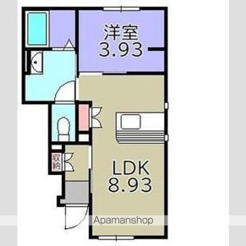 射光寺アパート(1LDK/1階)の間取り写真