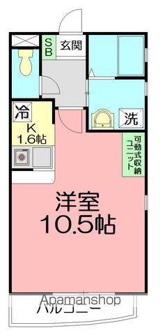 NEST HAYASHI(1K/2階)の間取り写真