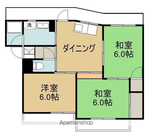 サンシャインハイツ(3DK/2階)の間取り写真