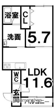 FORTH SABER(1LDK/3階)の間取り写真
