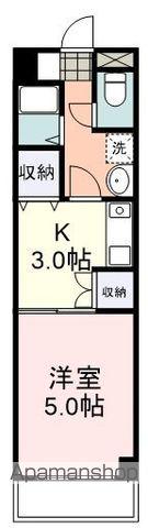 アンダンテ19(1K/2階)の間取り写真