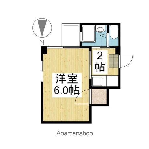 ヴィラ松山(1K/5階)の間取り写真