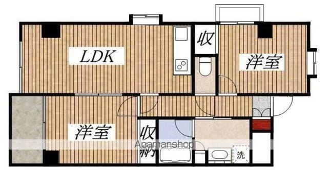 クラルテ立川(3DK/3階)の間取り写真