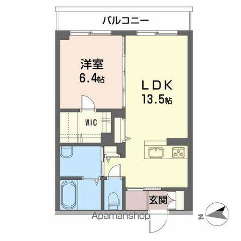 セリシール森合(1LDK/2階)の間取り写真