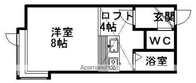 AMS文京台61E(ワンルーム/2階)の間取り写真