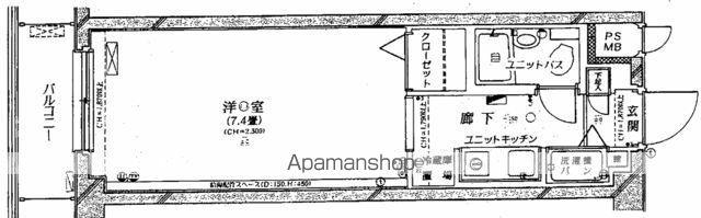 日神パレステージ武蔵関公園(1K/1階)の間取り写真