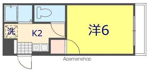 オレンジコート土居田(1K/3階)の間取り写真