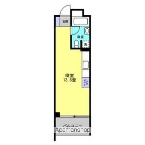 FLATS GAZERY(ワンルーム/6階)の間取り写真