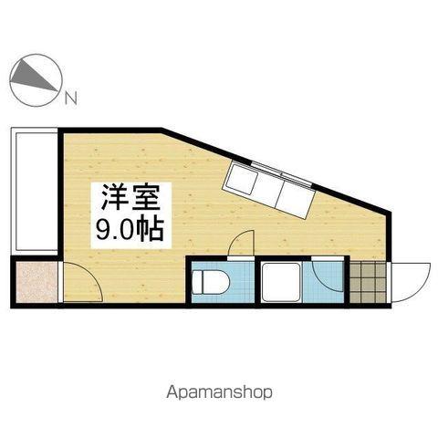 宮田ハイツ(ワンルーム/1階)の間取り写真