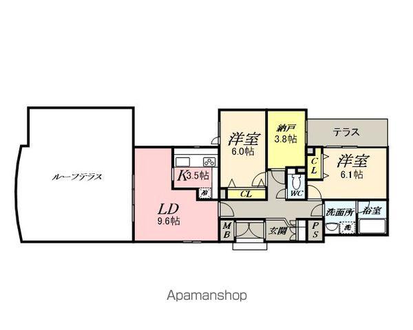 朝日プラザ広瀬の杜Ⅲロイヤルクレスト(3SLDK/3階)の間取り写真