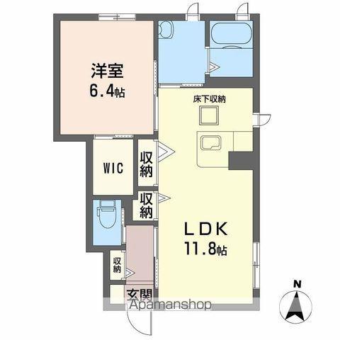 MASTCOURT神照(1LDK/1階)の間取り写真