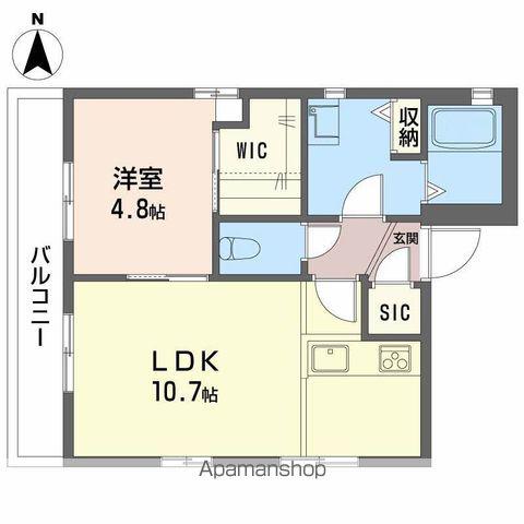 サンハイツ(2K/2階)の間取り写真