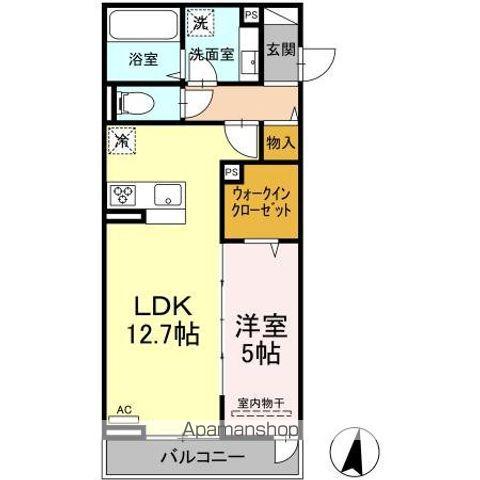 ベルフィーユII(1LDK/3階)の間取り写真