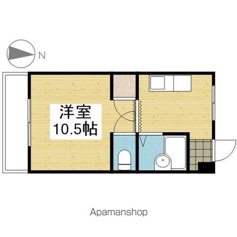 中島ビル(ワンルーム/3階)の間取り写真