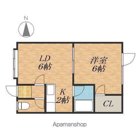 レジェンドⅠ(1LDK/2階)の間取り写真