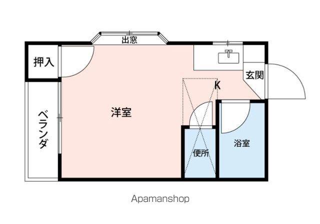 マキシム空港前Ⅰ(ワンルーム/2階)の間取り写真