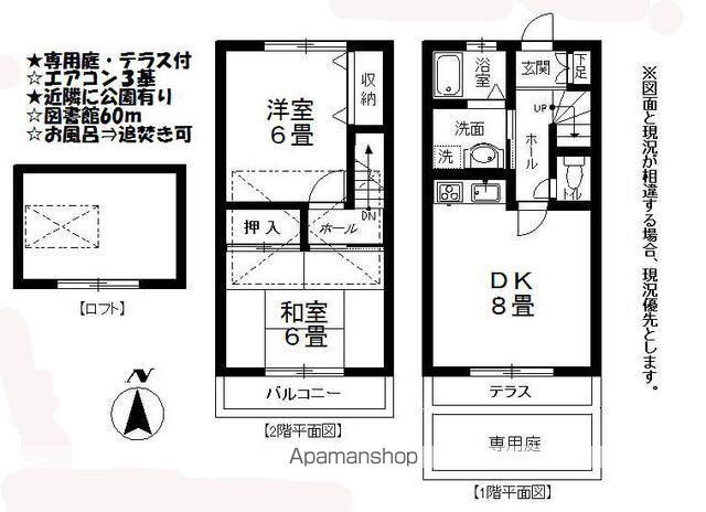 デュエット今川ＰＡＲＴⅠ(2DK)の間取り写真