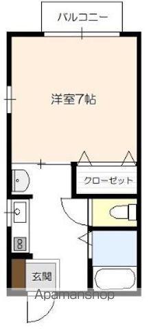 リブレン F棟(1K/2階)の間取り写真