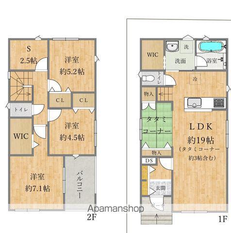 南海電鉄南海本線 二色浜駅 徒歩11分 2階建 築1年(3SLDK)の間取り写真