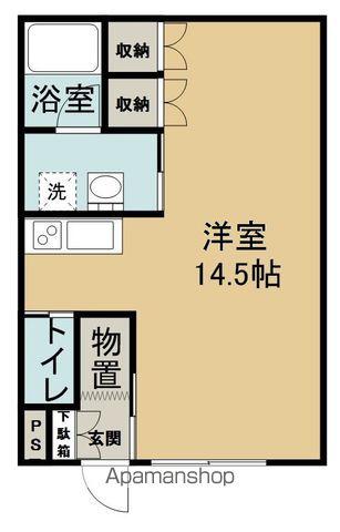 BOSSハイツ2(ワンルーム/1階)の間取り写真