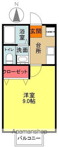 ILPRIMOFUMO(1K/2階)の間取り写真