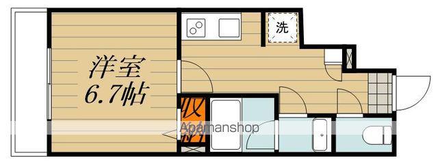 LUCENT・K(1K/1階)の間取り写真