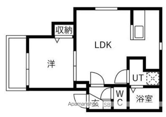 LAVITA二日市駅前Ⅶ(1LDK/2階)の間取り写真
