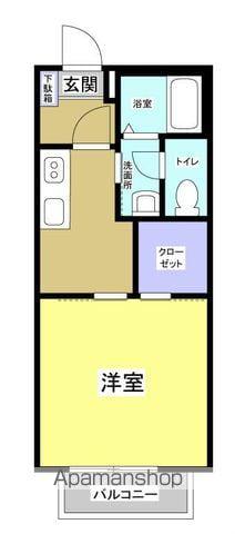 グレース西山(1K/2階)の間取り写真