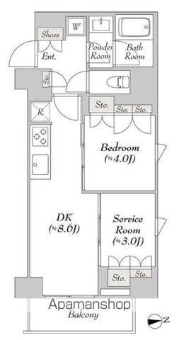 ミリアレジデンス両国(1SLDK/11階)の間取り写真
