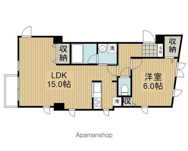 CATSーI(1LDK/3階)の間取り写真