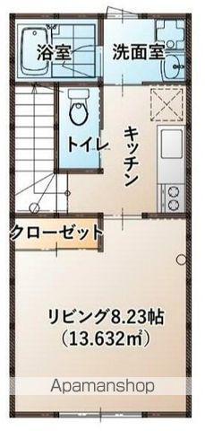 LIEN(1K/2階)の間取り写真