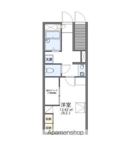 レオパレスエクセレント鹿嶋B(1K/2階)の間取り写真