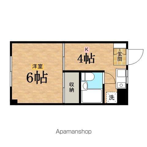 コーポステイブル(1K/2階)の間取り写真