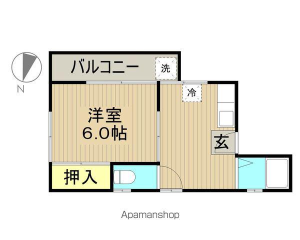 ヒロコーポ(1DK/1階)の間取り写真