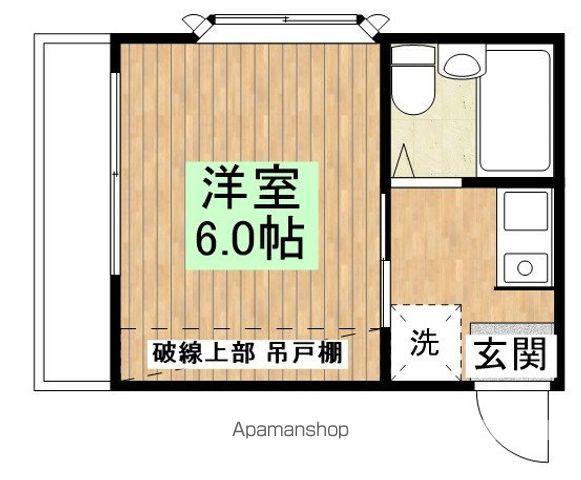 グランモア南大塚(1K/4階)の間取り写真